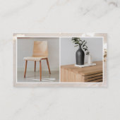 Classy Modern Gold Foil Logo 2 Foto's Sociale medi Visitekaartje (Achterkant)