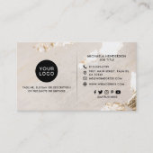 Classy Modern Gold Foil Logo 2 Foto's Sociale medi Visitekaartje (Voorkant)