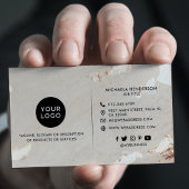 Classy Modern Gold Foil Logo 2 Foto's Sociale medi Visitekaartje