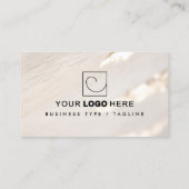 Classy Modern Gold Foil Professional Logo & Foto Visitekaartje (Achterkant)