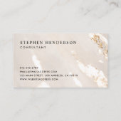 Classy Modern Gold Foil Professional Visitekaartje (Achterkant)