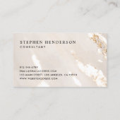 Classy Modern Gold Foil Professional Visitekaartje (Achterkant)