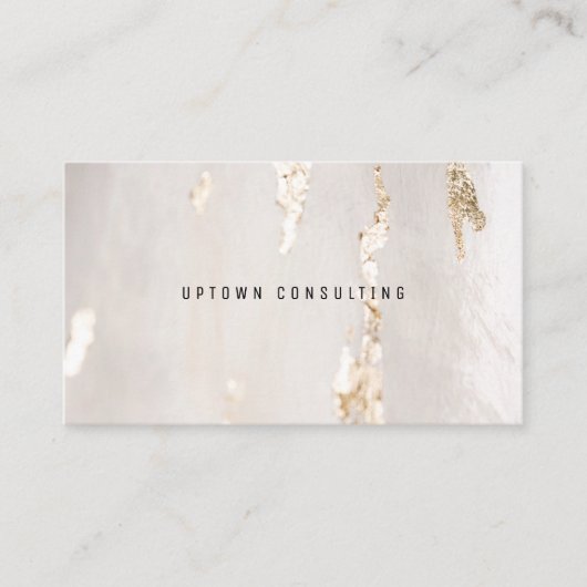 Classy Modern Gold Foil Visitekaartje (Voorkant)