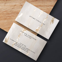 Classy Modern Gold Foil Visitekaartje