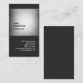 Classy modern, grijs, uniek visitekaartje (Voorkant / Achterkant)