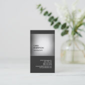 Classy modern, grijs, uniek visitekaartje (Staand voorkant)