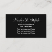 Classy Modern Hairdresser Visitekaartje (Achterkant)