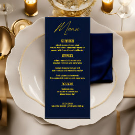 Classy Modern huwelijksmenu - Geniet van de smaken Menu
