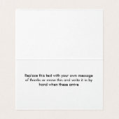 Classy Modern Mini Dank u kaarten (Binnenkant ongevouwen)