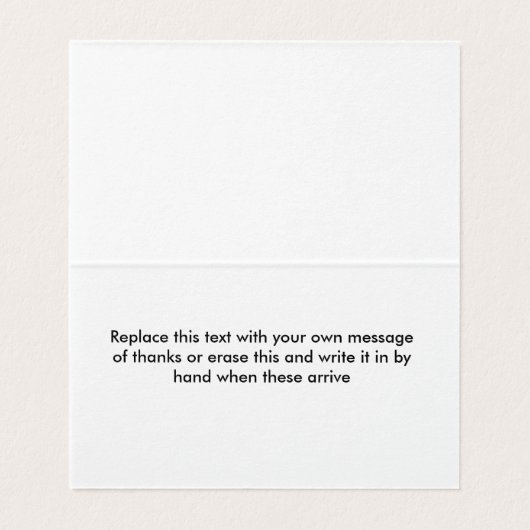 Classy Modern Mini Dank u kaarten (Binnenkant ongevouwen)