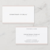 Classy Modern Minimal Design Elegant Trendy Top Visitekaartje (Voorkant / Achterkant)