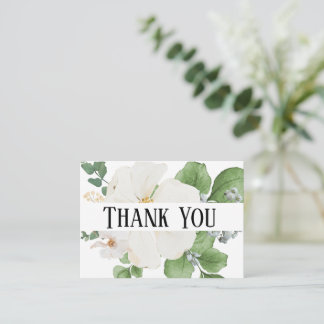 Classy modern minimalist Floral Enclosure Card Informatiekaartje