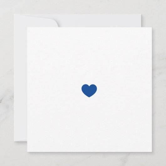 Classy Modern Minimalist Gold Navy Save the Date Kaart (Achterkant)