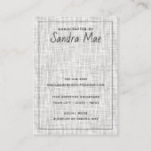 Classy Modern Minimalist Jewelry Display Card Visitekaartje (Achterkant)