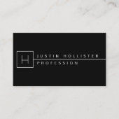 Classy Modern minimalist | Zwart-wit Visitekaartje (Voorkant)