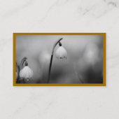 Classy modern minimalistisch blauw goud visitekaartje (Achterkant)