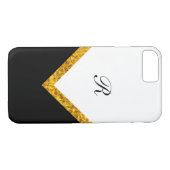 Classy Modern Monogram Style Case-Mate iPhone Case (Achterkant (Horizontaal))