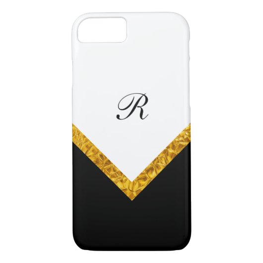Classy Modern Monogram Style Case-Mate iPhone Case (Achterkant)