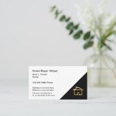 Classy Modern Real Estate Visitekaartje (Staand voorkant)