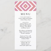 Classy Modern roze patroon. Stijlvol fancy menu (Voorkant)