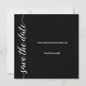 Classy Modern Simple Photo Save the Date Wedding (Achterkant)