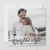 Classy Modern Simple Photo Save the Date Wedding (Voorkant)
