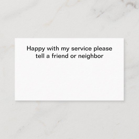 Classy Modern Simple Uber Driver Taxi Visitekaartje (Achterkant)