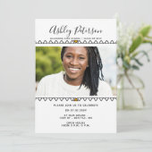 Classy Modern Stijlvol Elegant Photo Afstuderen In Kaart (Staand voorkant)