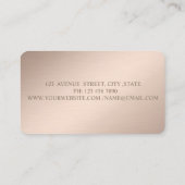 Classy Modern Stippen Confetti Lotus Visitekaartje (Achterkant)