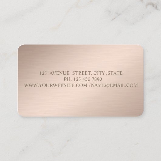 Classy Modern Stippen Confetti Lotus Visitekaartje (Achterkant)