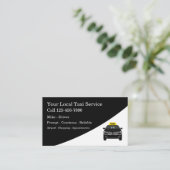 Classy Modern Taxi Driver Visitekaartje (Staand voorkant)