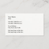 Classy Modern Two Side Visitekaartje (Achterkant)