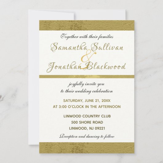 Classy Moderne Kalligrafie Fotohuwelijksuitnodigin Kaart (Voorkant)