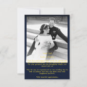 Classy moderne marine dank u kaart - Expression (Achterkant)