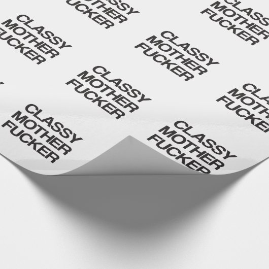 Classy Moeder Fu Funny Rude Offente T-Shirts Cadeaupapier (Hoek)