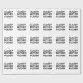 Classy Moeder Fu Funny Rude Offente T-Shirts Cadeaupapier (Vlak)