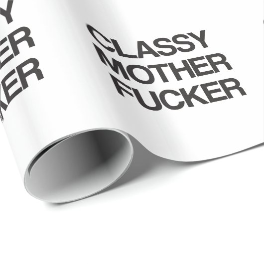 Classy Moeder Fu Funny Rude Offente T-Shirts Cadeaupapier (Rol Hoek)