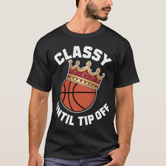 Classy Mom Basketbal Seizoen Tipoff Graphic T-shirt (Voorkant)