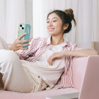 Classy  MONOGRAM A BABY BLUE FLORAL chic