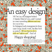 Classy  MONOGRAM A BEIGE FLORAL Hoesje-Mate Case-Mate iPhone Case