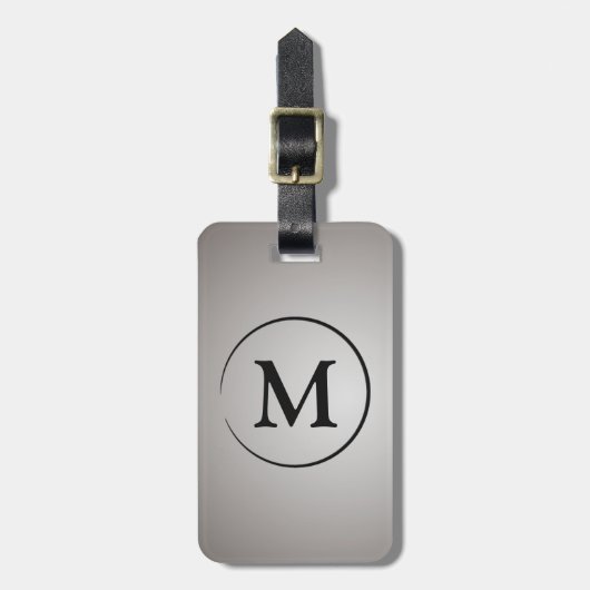 Classy Monogram Bagagelabel (Voorkant verticaal)