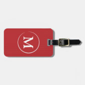 Classy Monogram Bagagelabel (Voorkant horizontaal)