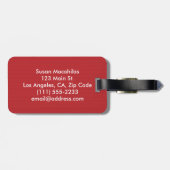 Classy Monogram Bagagelabel (Achterkant horizontaal)