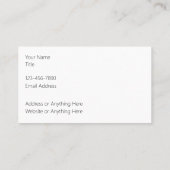 Classy Monogram Bloemen Damast Visitekaartjes (Achterkant)