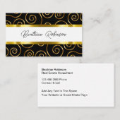Classy Monogram Business Cards Visitekaartje (Voorkant / Achterkant)
