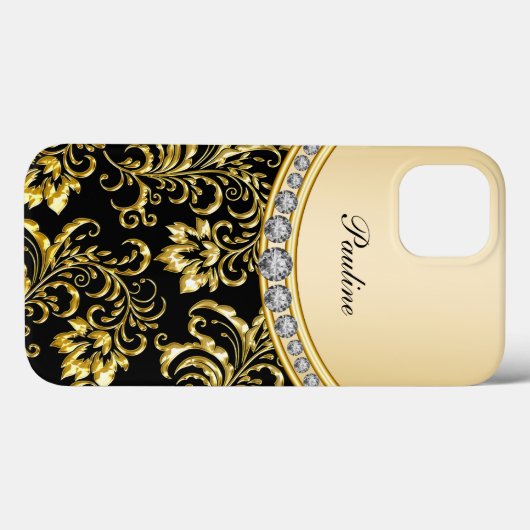 Classy Monogram Case-Mate iPhone Case (Achterkant (horizontaal))