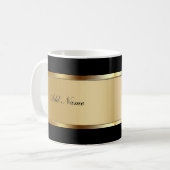 Classy Monogram Coffee Mugs Koffiemok (Voorkant links)