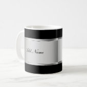 Classy Monogram Coffee Mugs Koffiemok (Voorkant links)