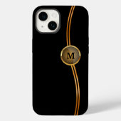 Classy Monogram Cool Trendy Case-Mate iPhone Case (Achterkant)