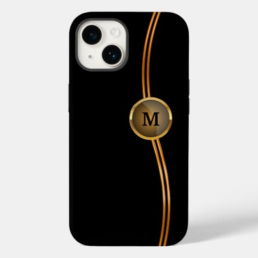 Classy Monogram Cool Trendy Case-Mate iPhone Case (Achterkant)